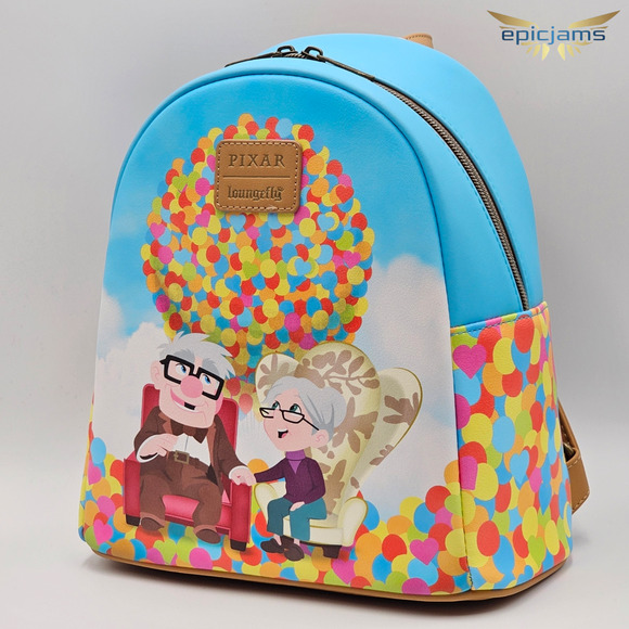Loungefly Disney Pixar Up Carl & Ellie Balloons Mini Backpack main image 4